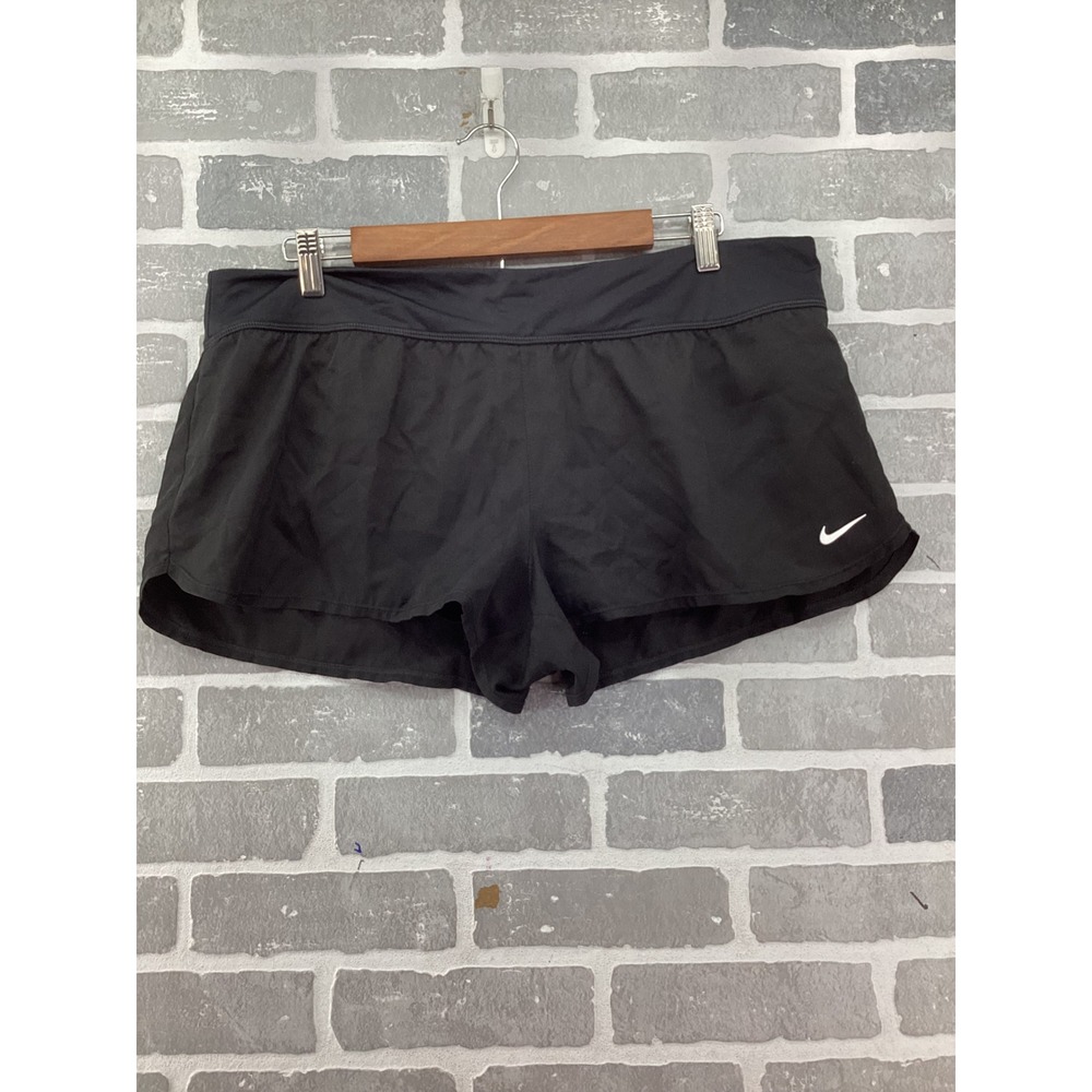 Nike Womens Black Swim Shorts Board Shorts NESS8202 Size XL - Picture 1 of 5